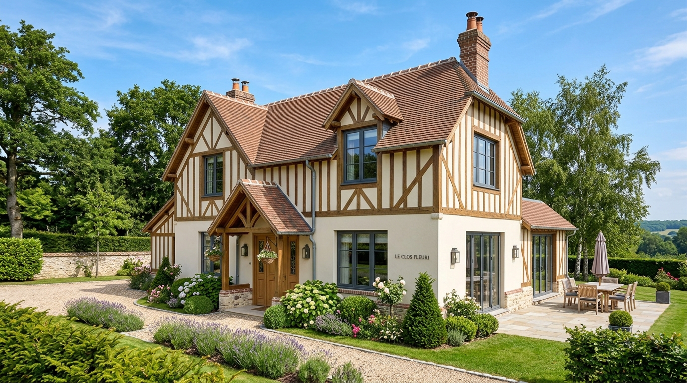 Maison normande rénovée en Seine-Maritime